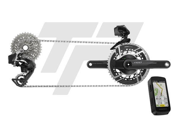 Sram Red AXS Disc 12v Powermeter + HAMMERHEAD KAROO