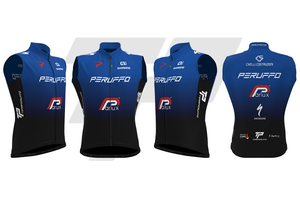 TeamPeruffo Gilet Antivento Smanicato 2023